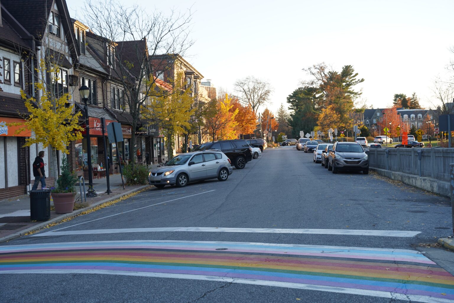 Pride Crosswalk in Swarthmore Borough Vandalized with Homophobic